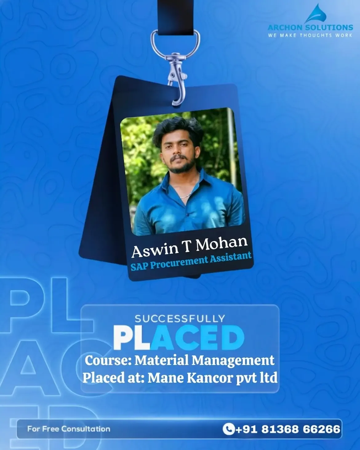 Placement at Mane Kancor Pvt Ltd